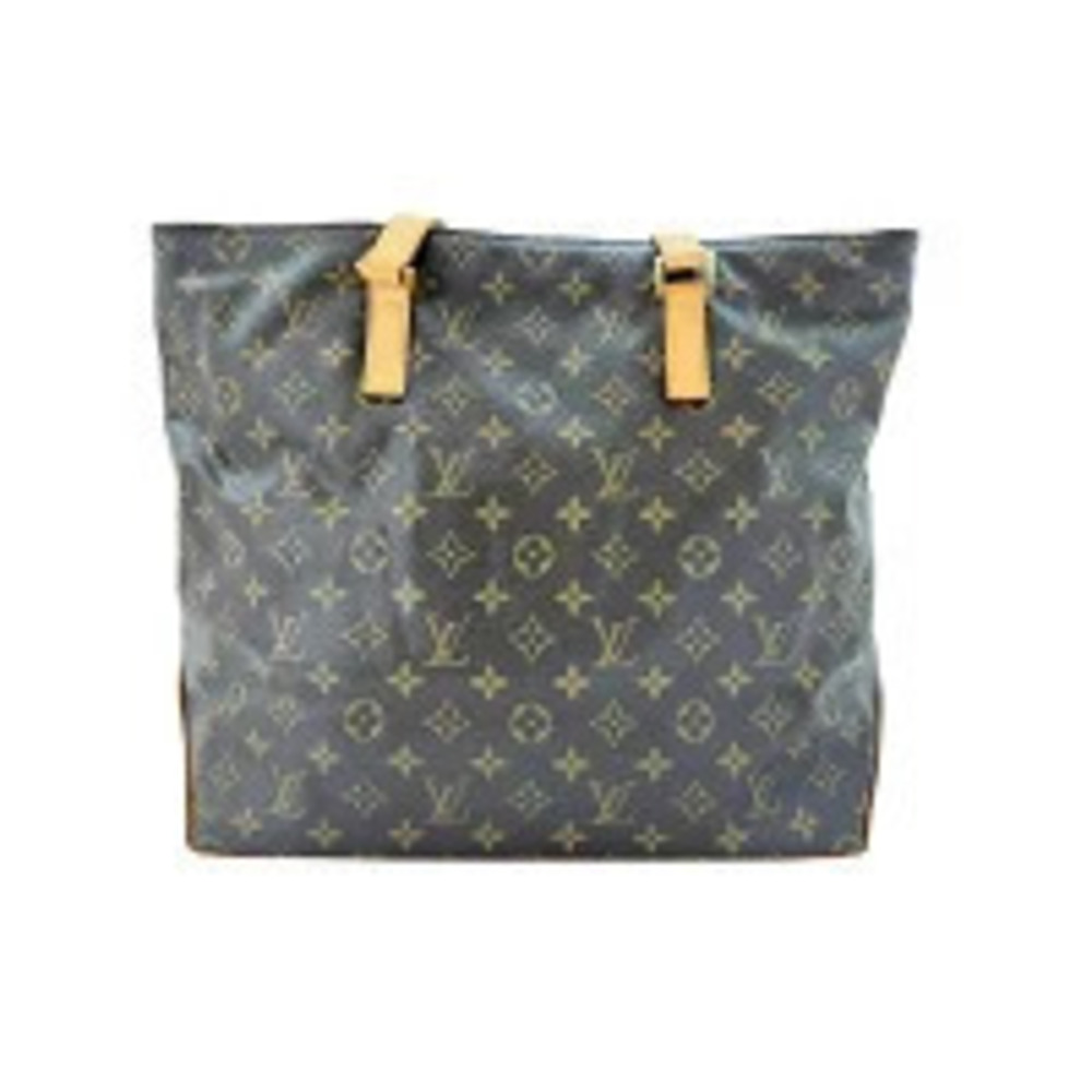 Louis Vuitton Monogram Cabas Mezzo Tote Bag Brown